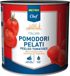 METRO Egész Hámozott Paradicsom Paradicsomlében 2, 5 kg (MM179768)