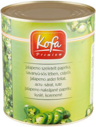 Kofa Premium Csípős, Szeletelt Jalapeno Paprika Savanyú-sós Lében 2, 9 kg (MM257971)