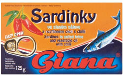  Giana Szardinella Növényi Olajban Chilivel 125 g (MM104359)