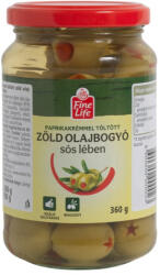  FINE LIFE Paprikával Töltött Zöld Olajbogyó 360g (MM613652)