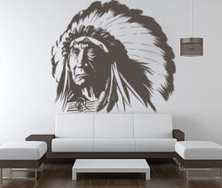 4 Decor Sticker Silueta de Indian - beestick-deco - 155,00 RON