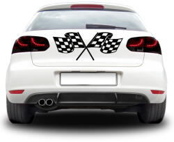 4 Decor Sticker auto - Doua steaguri