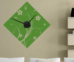 4 Decor Ceas de perete discret floral