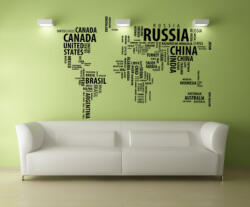 4 Decor Sticker Harta lumii speciala - beestick-deco - 160,00 RON