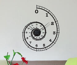 4 Decor Sticker ceas de perete Spirala timpului