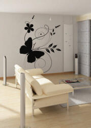 4 Decor Sticker Floarea si fluturasul - beestick-deco - 91,00 RON