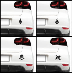 4 Decor Sticker auto - Cranii 2 (pachet)