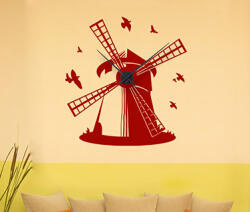 4 Decor Sticker Ceas de Perete Moara de Timp