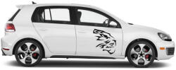 4 Decor Sticker auto - Cap de tigru