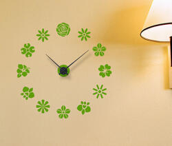 4 Decor Sticker Ceas de Perete Multe flori