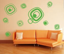 4 Decor Sticker Cercuri patrate - beestick-deco - 116,00 RON
