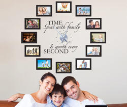 4 Decor Sticker de Perete Quality Time + Mecanism