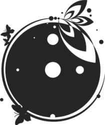 4 Decor Sticker Ceas de Perete Vis Floral