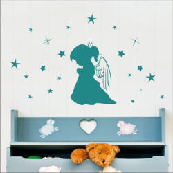 4 Decor Sticker Ingeras cu stele - beestick-deco - 81,00 RON