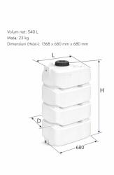 VALPurio Sistem complet apa casa cu rezervor apa VALPurio 500SP cu pompa automata si ioni de argint Model 2026 (49550500001)