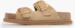 Komis & Komis Sandale Casual Damă Flatforme Bej Din Piele E603-TABACCO (E603-TABACCO)