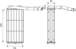 VALEO Schimbător de căldură, încălzire habitaclu VALEO 881653 (881653) - fixbox