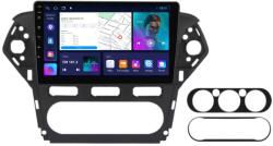 MEKEDE Navigatie Ford Mondeo IV (2007-2011) (Fara navigatie originala, Negru) cu Android, 2GB RAM, 32 GB, Ecran IPS 9" 1280 x 720, CarPlay & Android Auto, WiFi, Bluetooth, suport camera DVR (NAV-FORD-1073245