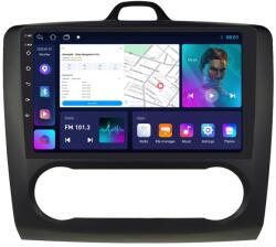 MEKEDE Navigatie Ford Focus II (2004-2011) (Clima Automata, Negru) cu Android, 2GB RAM, 32 GB, Ecran IPS 9" 1280 x 720, CarPlay & Android Auto, WiFi, Bluetooth, suport camera DVR (NAV-FORD-10716)