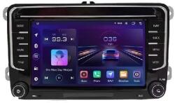 PilotOn Navigatie PilotOn Skoda Octavia II (2004-2013) Gri cu Android, 2GB RAM, 64 GB, Ecran IPS 7" 1280 x 720, CarPlay & Android Auto model cu chrome (NAV-VAG-CHR-DED83)