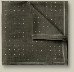 Charles Tyrwhitt Linen Silk Spot Pocket Square - Olive Green