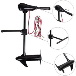  Hajómotor inSPORTline A1001 46lb/492W/12V, csendes működés, kétlapátos légcsavar, teleszkópos fogantyú, rögzítés állítható merülési magassággal