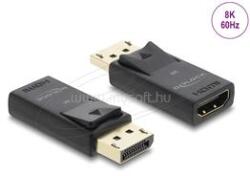 Delock Aktív DisplayPort 1.4 - HDMI adapter 8K HDR funkcióval (DL61084) (DL61084)