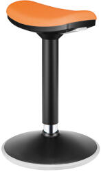 LogiLink Ülő/álló/forgószék, magasságállítható 56 82 cm, max. 136 kg, fekete/narancssárga (EO0071)