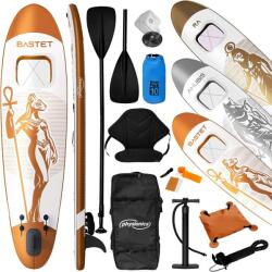 Physionics Paddleboard Bastet cu fereastră transparentă, 305x76x12 cm, (SUP04-rg)