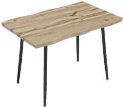 HomCom étkezőasztal 4 személyes, 110 cm-es Nordic téglalap alakú konyhaasztal acél lábakkal, tölgyfa (83A-333V00AK)