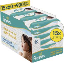 Pampers Aqua Soft Touch, 900 db (15× 60 db)