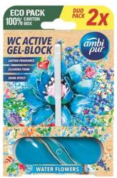 Ambi Pur WC tisztító blokk, 2×45 g, AMPI PUR, vízi virágok (KHT1591)