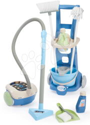 Ecoiffier Cărucior de curățenie cu aspirator Clean Home Écoiffier cu mătură și găleată, 10 accesorii (ECO2779)