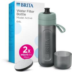 BRITA Fill&Go Active 0, 6 l zöld + 2 × mikrofisc, 2024