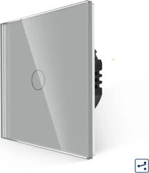 Luxion Intrerupator Simplu Cap Scara cu Touch din Sticla LUXION Serie A (Gri) (lx-mt-a102g-gy)