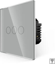 Luxion Intrerupator Triplu Wi-Fi cu Touch din Sticla LUXION (lx-wt2-301g-gy)