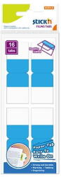 Hopax Film index autoadeziv cu tab din hartie, dubla fata, 25x72mm, 16 buc/set, Stick"n - culori asortate (HO-26092)