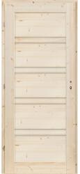 RADEX beltéri lucfenyő ajtó VICO tele fabetétes balos 90 cm x 210 cm
