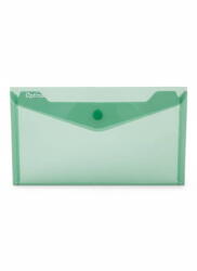 Optima - prod din plastic Mapa PP protectie documente DL landscape, inchidere cu capsa, 10/set, Optima - verde transparent (OP-5100180DL-20)