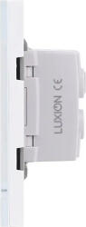 Luxion Intrerupator Mecanic 8 Posturi LUXION cu Rama din Sticla Standard Italian 4M (Alb) (lxi-4011gf-w)