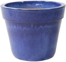 Mega Collections Basic Pot mázas kaspó 38 cm x 30 cm Kék
