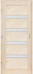 RADEX beltéri lucfenyő ajtó VICO 4 üveges balos 90 cm x 210 cm
