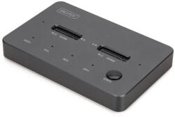 ASSMANN Docking Station Digitus Statie de andocare Digitus DA-71545-1, 2 porturi, tip C, negru (DA-71545-1)