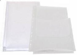 Optima Folie protectie documente A4, cu burduf 20mm, PP - 180 microni, cu clapa verticala, 10/set, Optima (OP-502200441)