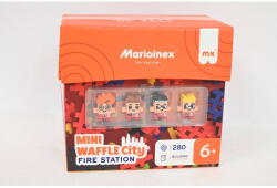 Marioinex Jucarie creativa Marioinex Set de constructie Marioinex, Mini Waffle 280 piese, Pompieri (906279)