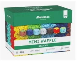 Marioinex Jucarie creativa Marioinex Set blocuri de constructie Marioinex Mini Waffle, moi, interconectabili, Multicolor, 406 piese (908426)