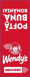 Articole promot LOCALE Rola etichete, 1000 buc/rola personalizat Wendy"s (ET-WENDYS)