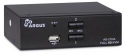 Inter-Tech Switch KVM Inter-Tech AS-21HA, 2 x HDMI, Black (88887241)