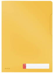 Leitz Mapa protectie LEITZ Cosy, deschidere L, PP, A4, 40 coli, cu eticheta, 3 buc/set, galben chihlimbar (L-47080019)