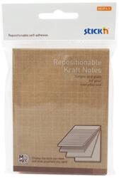 Hopax Magic notes autoadeziv 76 x 101 mm, 80 file, Stick"n Magic Notes - kraft (HO-21825)